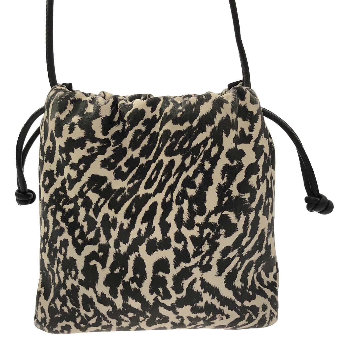 ESLOW | Leopard print drawstring shoulder bag |