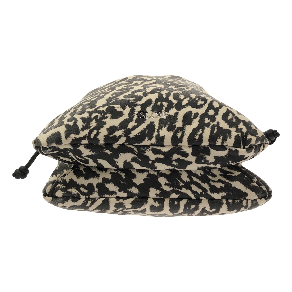 ESLOW | Leopard print drawstring shoulder bag |