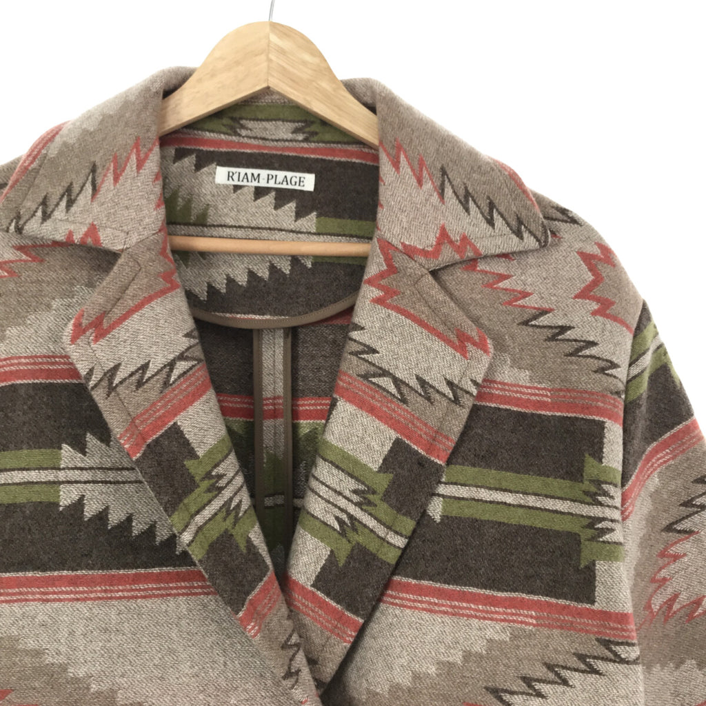 【新品】  Plage / プラージュ | 2020AW | R’IAM ナバホジャガード ジャケット | 36 | ベージュ | レディース
