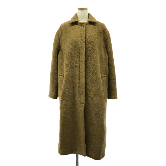 CELINE | Phoebe Alpaca Blend Long Coat | 34 | Camel | Women's