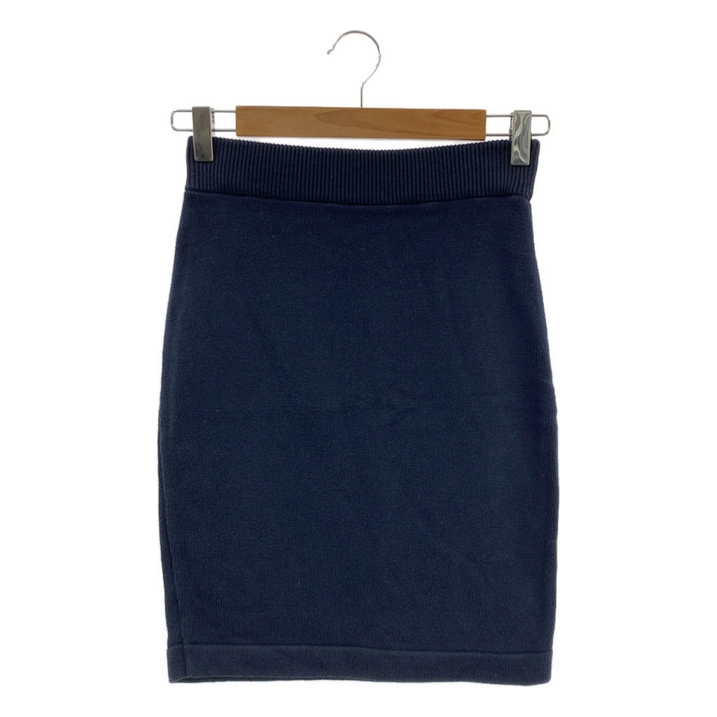 CHANEL / シャネル | コットン ニット ウエストゴム スカート |