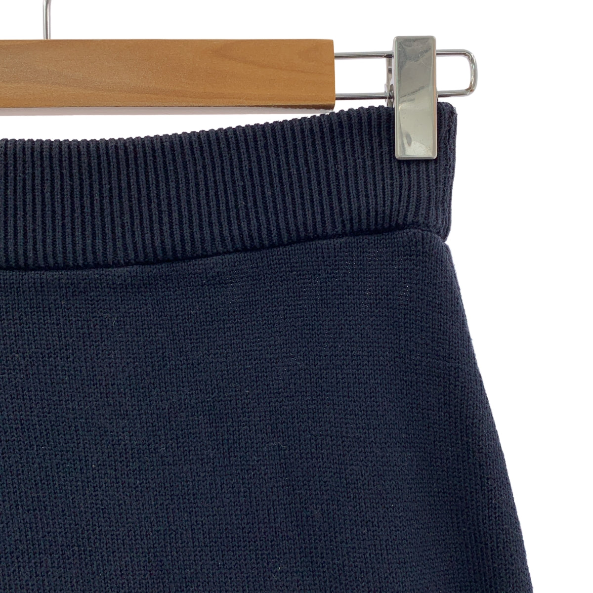 CHANEL / シャネル | コットン ニット ウエストゴム スカート |