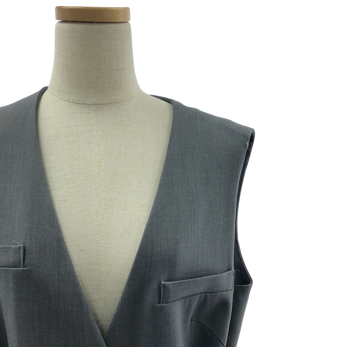 SOEJU | 天鵝絨仿羊毛長背心 / 全襯裡 |