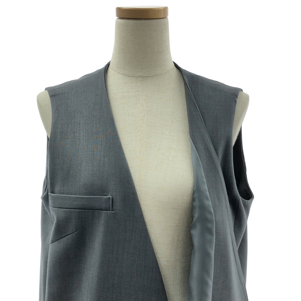 SOEJU | 天鵝絨仿羊毛長背心 / 全襯裡 |