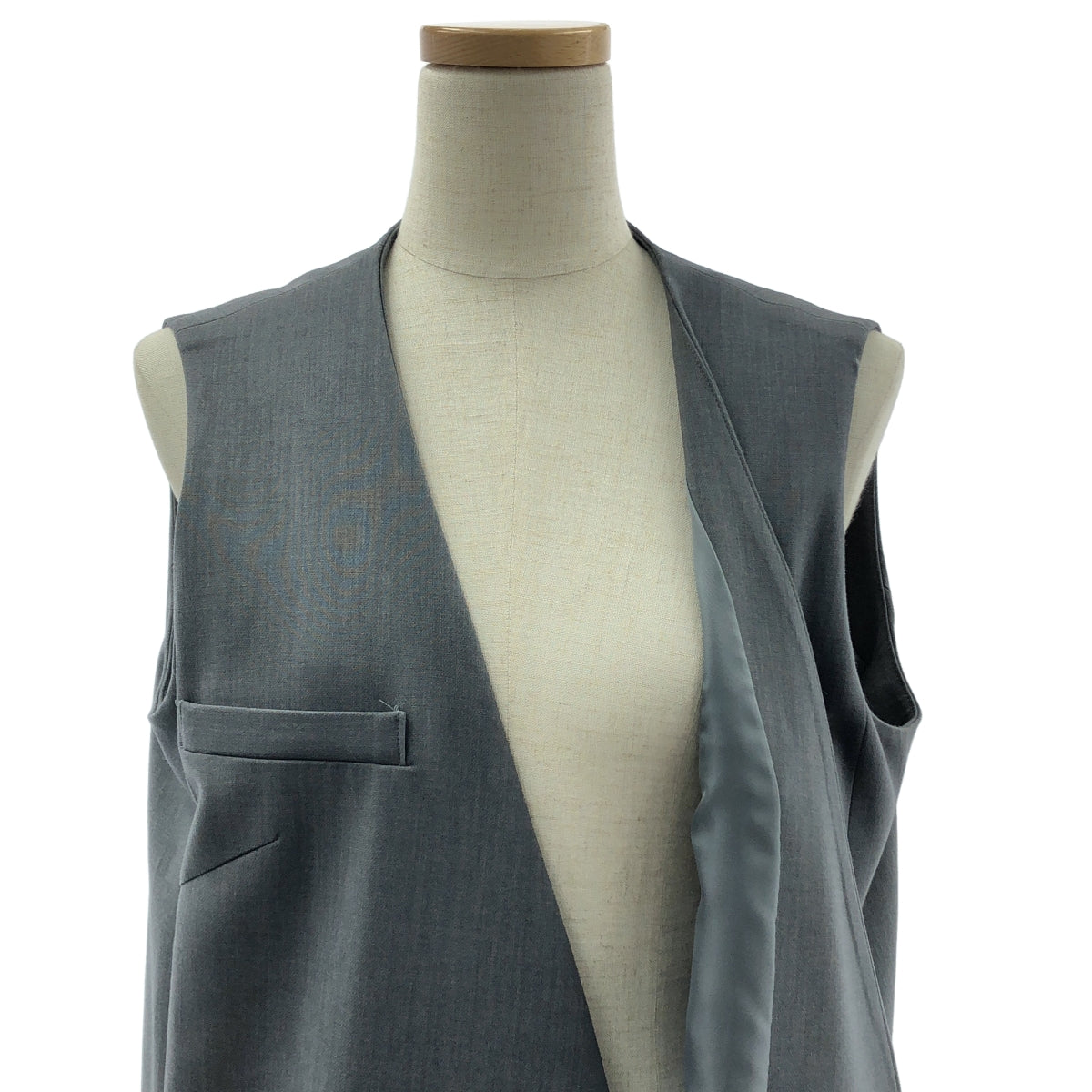 SOEJU | 天鵝絨仿羊毛長背心 / 全襯裡 |