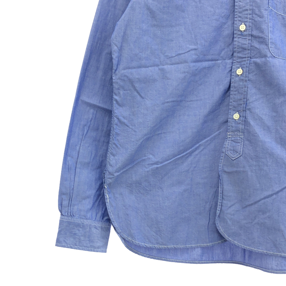 Engineered Garments | Cotton Chambray Button-Down Shirt | L | Blue | Men's