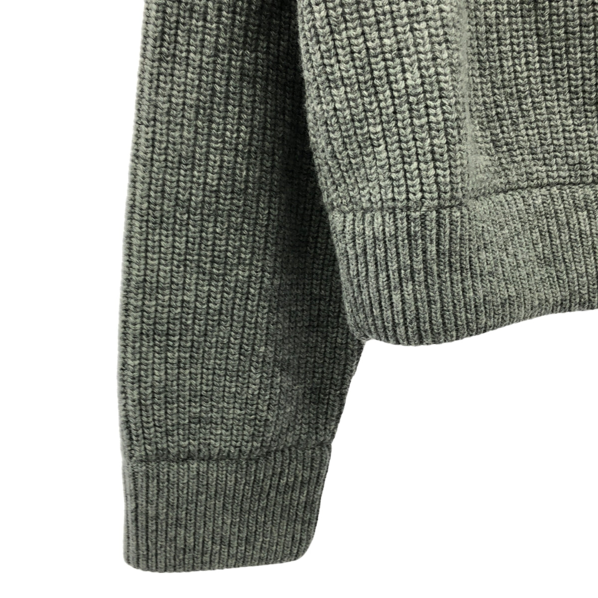 CELINE | Eddie's Ribbed Knit Logo Wool Pullover Hoodie | S | Women's