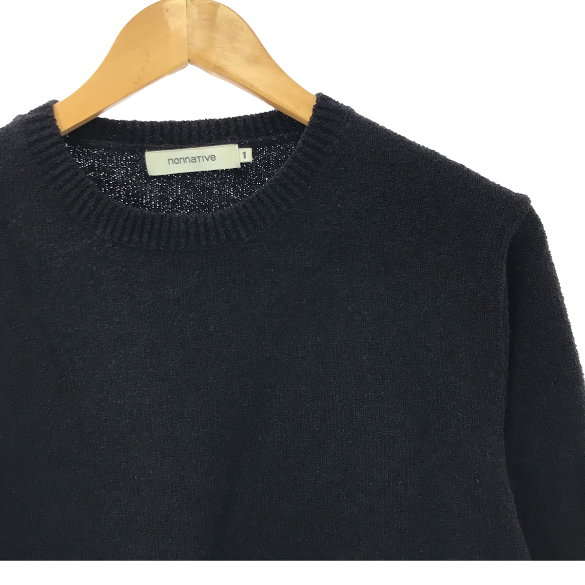 nonnative / Nonnative | CLERK SWEATER A/N WOVEN Acrylic Nylon Crew Neck Knit | 1 | Men's