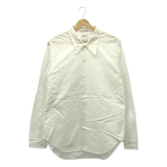 MADISON BLUE | LAW COLLAR MONSIEUR SH OX SHIRT UNISEX | 04(S) | WHITE | MEN'S