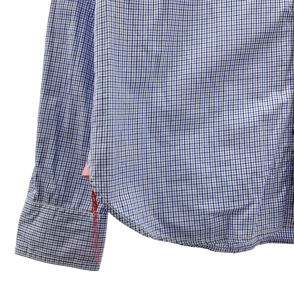 COMME des GARCONS HOMME / コムデギャルソンオム | 2014SS | コットン チェック シャツ | M | ネイビー/ホワイト | メンズ