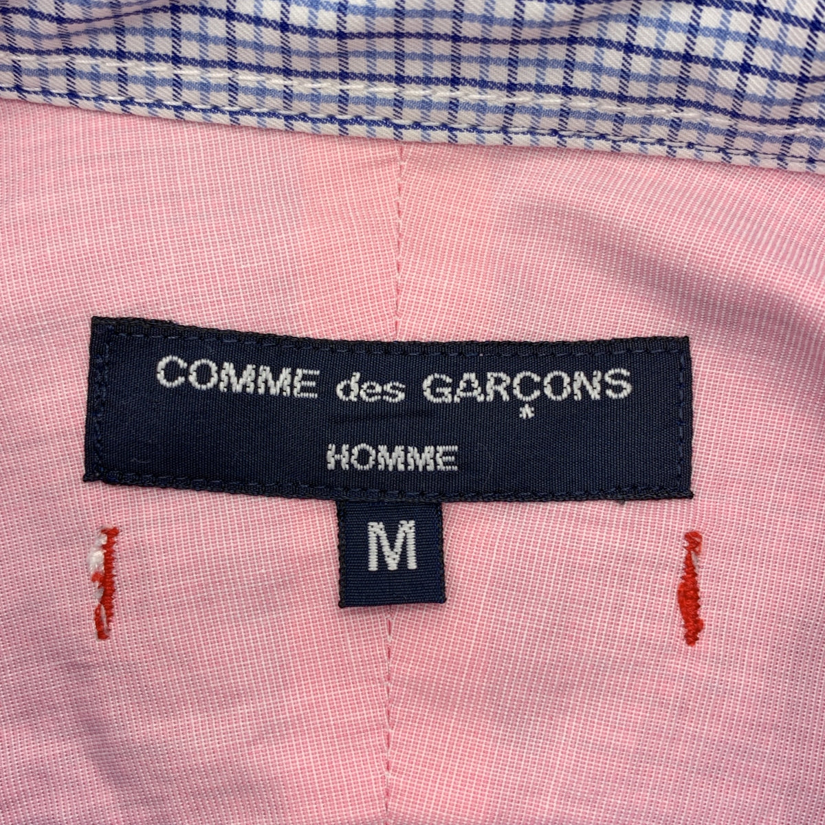 COMME des GARCONS HOMME / コムデギャルソンオム | 2014SS | コットン チェック シャツ | M | ネイビー/ホワイト | メンズ
