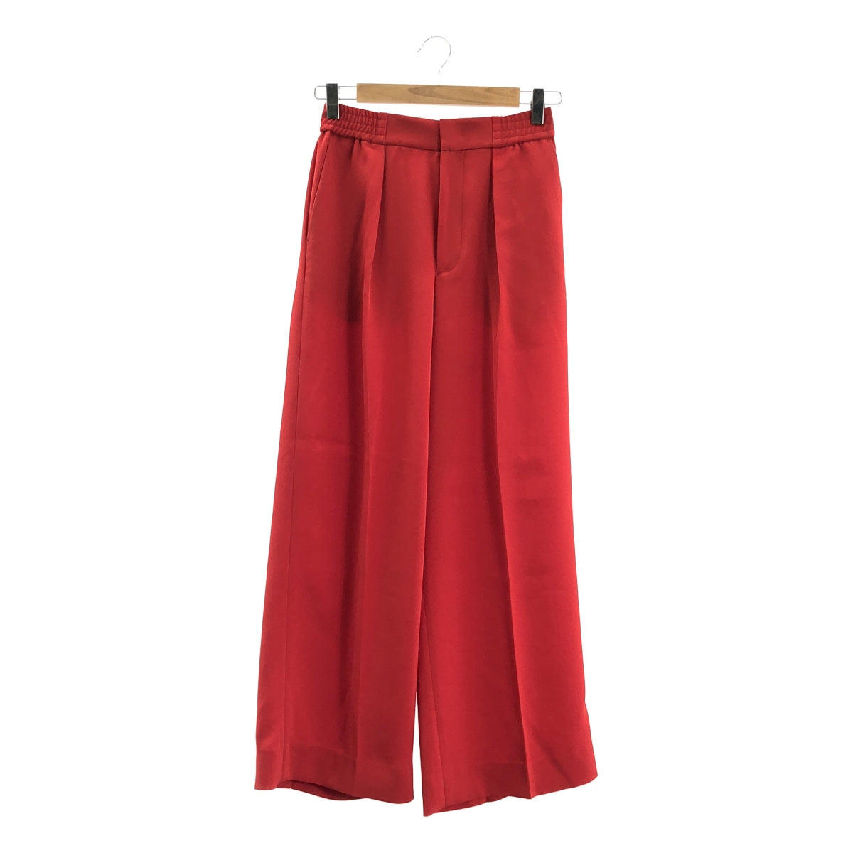 [狀況極佳] Edition / Edition Tomorrowland | 三醋酸纖維喬其紗長褲 | 36碼 | 紅色 | 女款