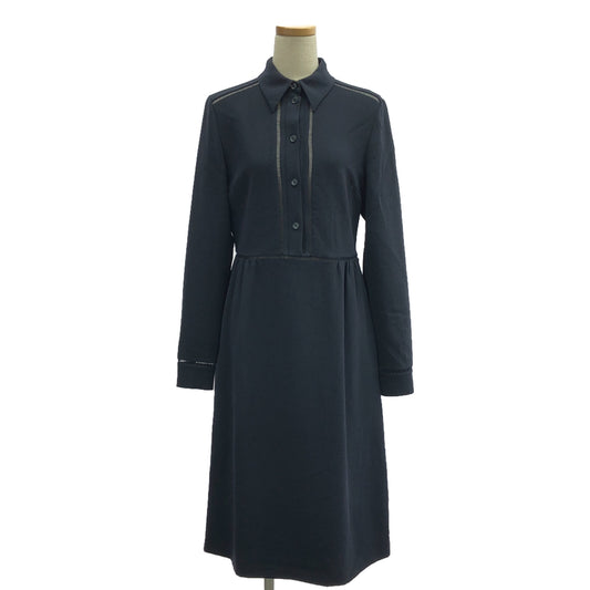 BOTTEGA VENETA | Pullover shirt dress | 38 | Navy | Women's