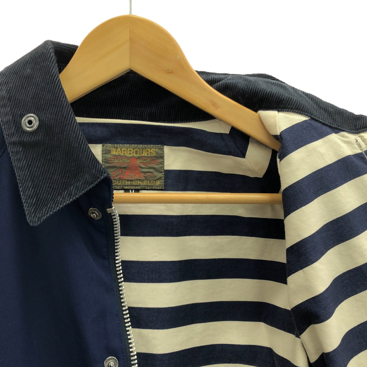 BARBOURS SOUTH SHIELDS / バブアーサウスシールド | コットン混 コーデュロイカラー ビデイルジャケット | M | ネイビー | メンズ