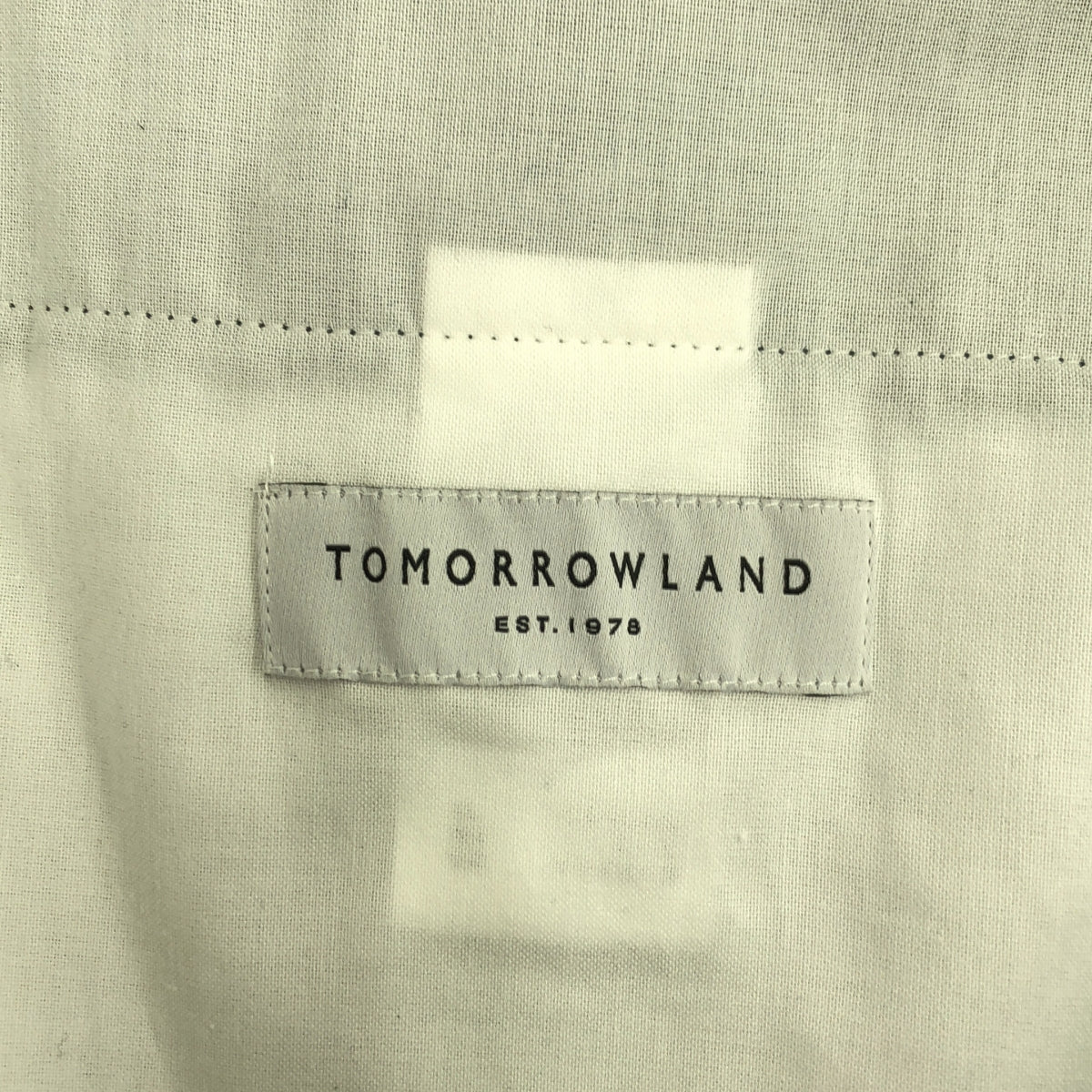 [Good Condition] TOMORROWLAND | 2024SS | Polyester wool twill 2 pleat straight pants | S | Green | Men's