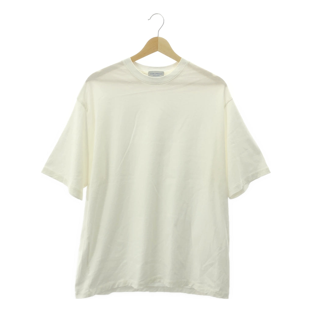 【美品】  JOHN SMEDLEY / ジョンスメドレー | コットン オーバーサイズクルーネックＴシャツ | 2(M) | ホワイト | メンズ