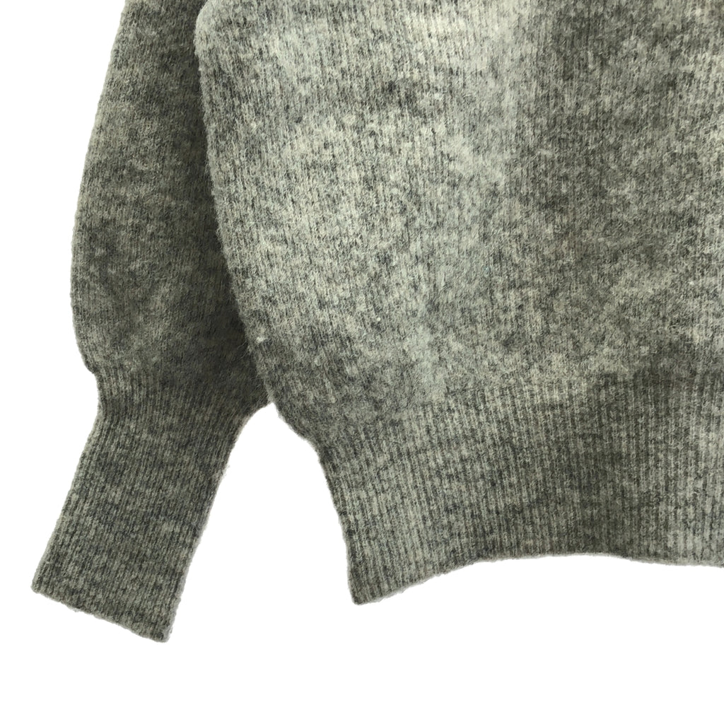 foufou / フーフー | 2023AW | MOFMOF mohair sweater ウール モヘヤ混 プルオーバー ニット | F | グレー | レディース