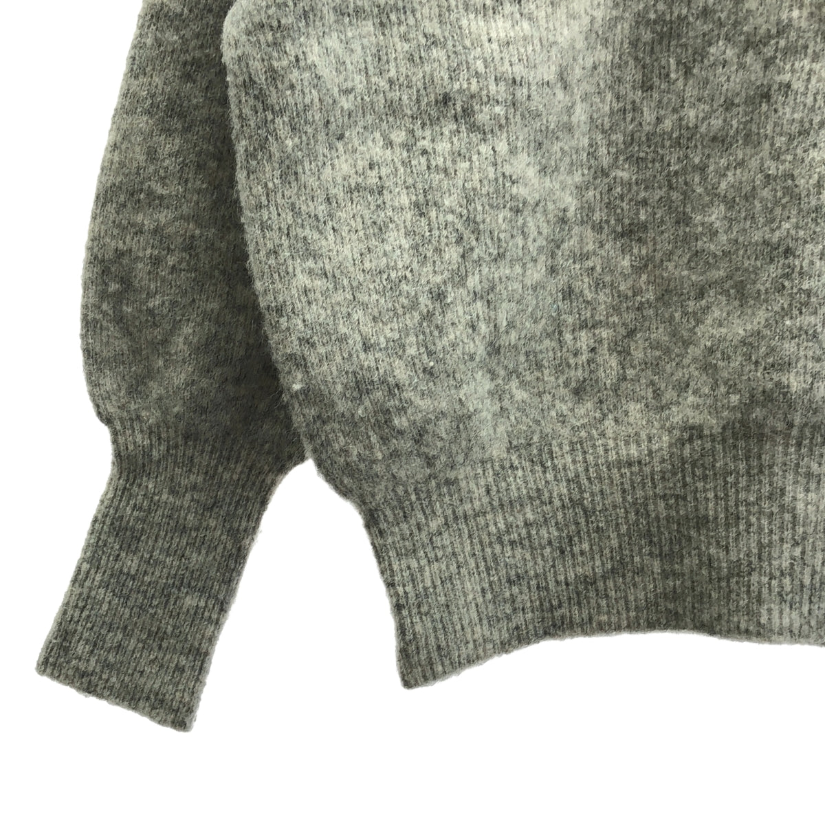 foufou / フーフー | 2023AW | MOFMOF mohair sweater ウール モヘヤ混 プルオーバー ニット | F | グレー | レディース