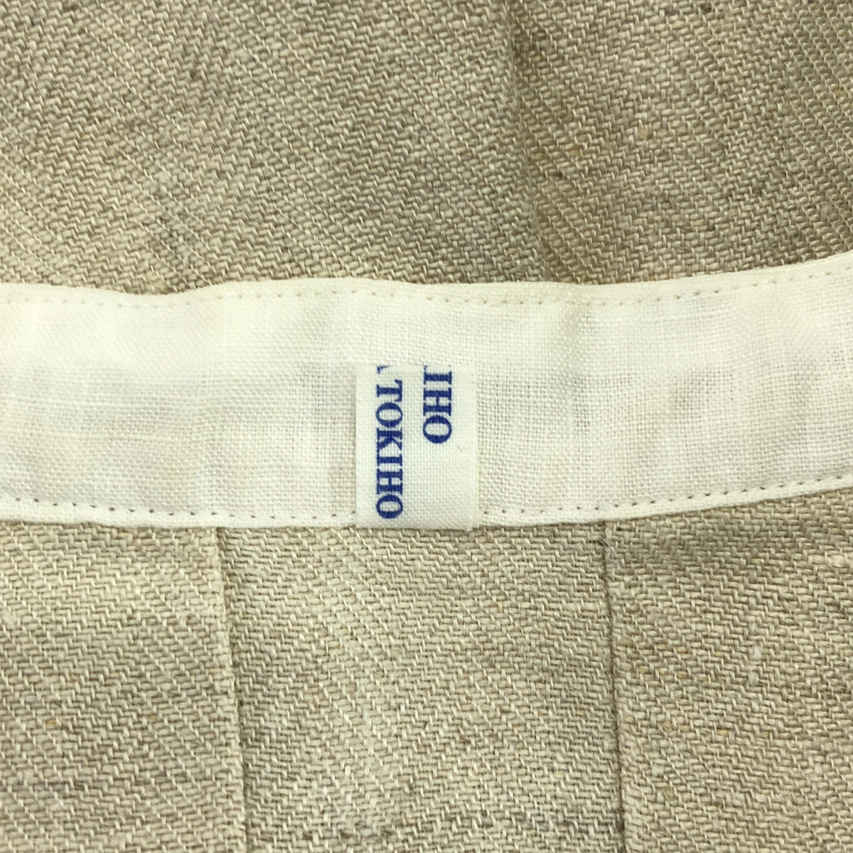 TOKIHO YOSHIDA TOKIHO | 亞麻細褶立領寬鬆襯衫 | 尺寸 1 | 本色 | 女款