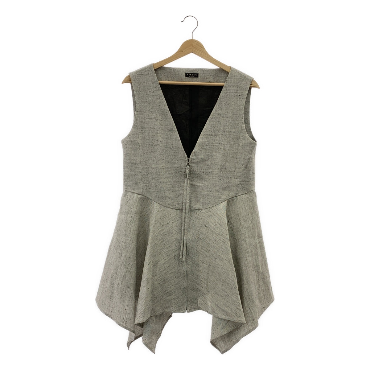 VERMEIL par iena | 2024 秋冬 | 羊毛與棉質 V 領無袖外套 | F 碼 | 女款