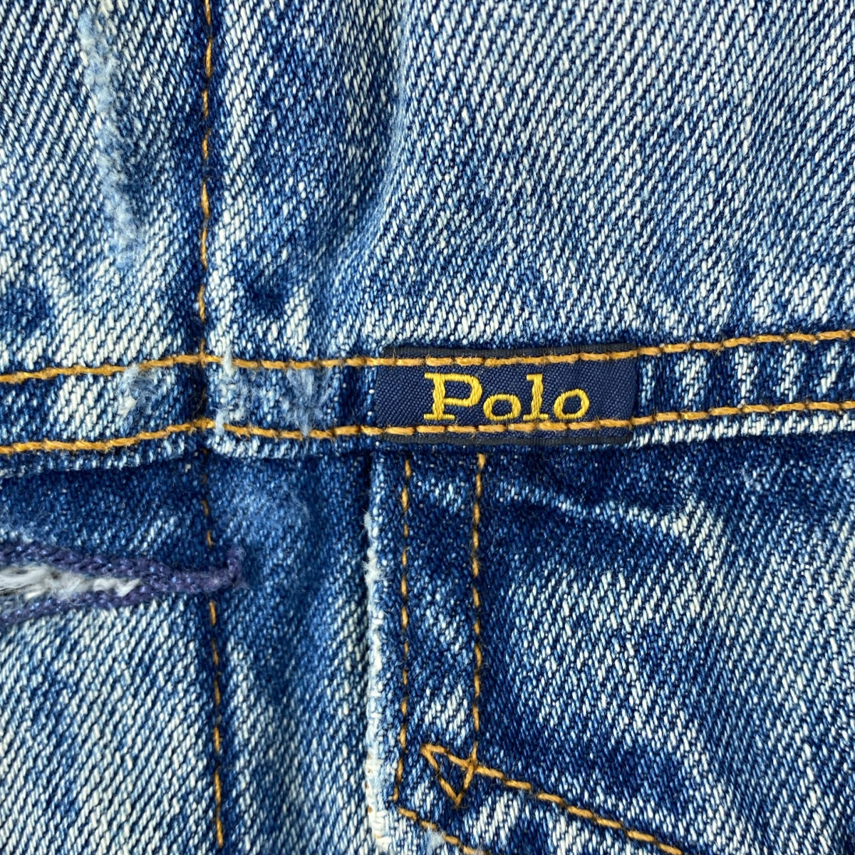 POLO RALPH LAUREN / ポロラルフローレン | ポロベア プリント デニムジャケット | XS | レディース