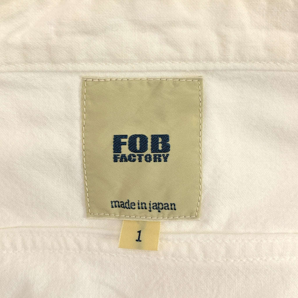 FOB FACTORY / エフオービーファクトリー | コットン バンドカラー シャツ | S | メンズ