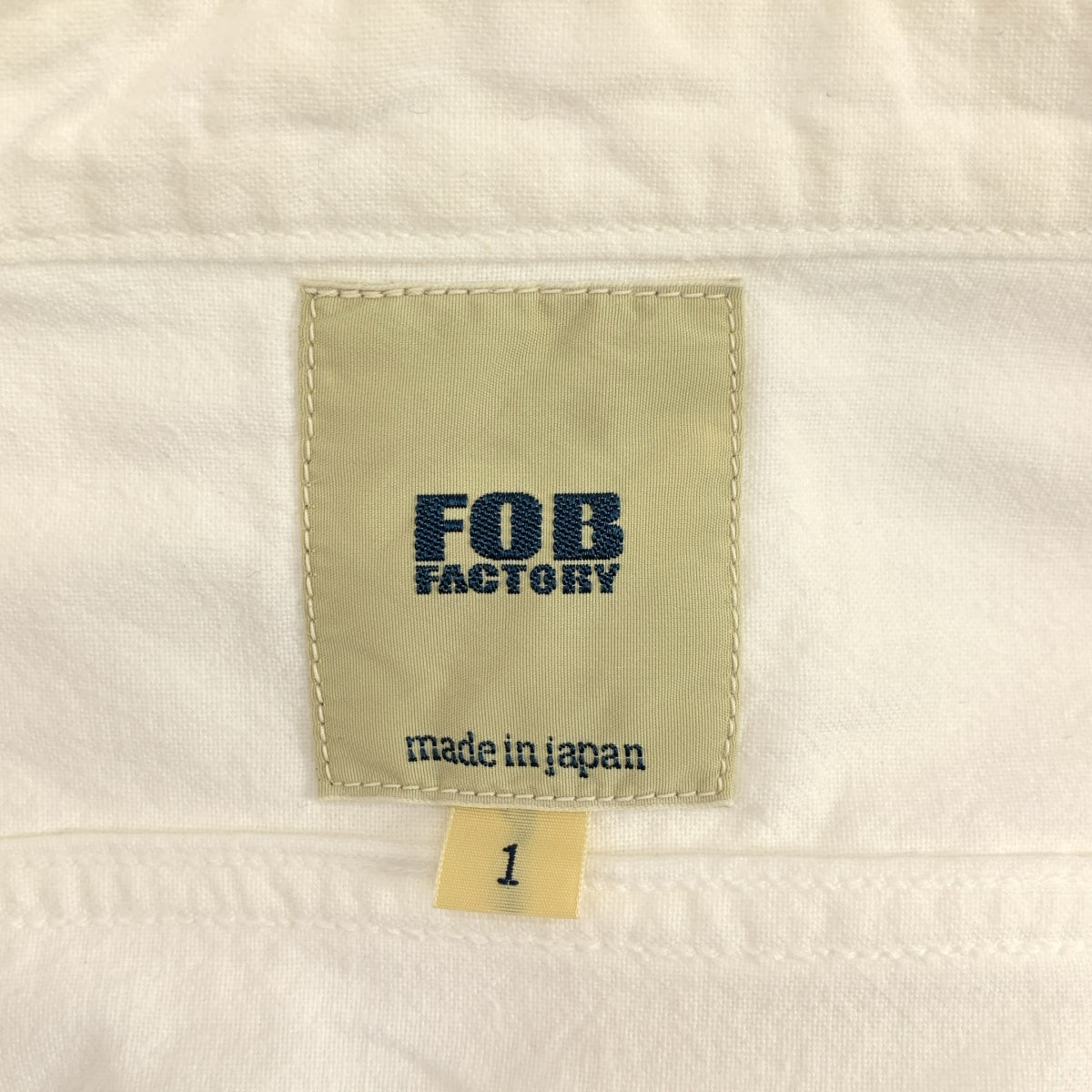 FOB FACTORY / エフオービーファクトリー | コットン バンドカラー シャツ | S | メンズ