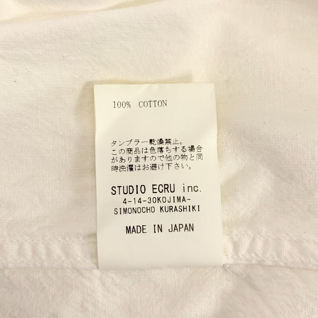 FOB FACTORY / エフオービーファクトリー | コットン バンドカラー シャツ | S | メンズ