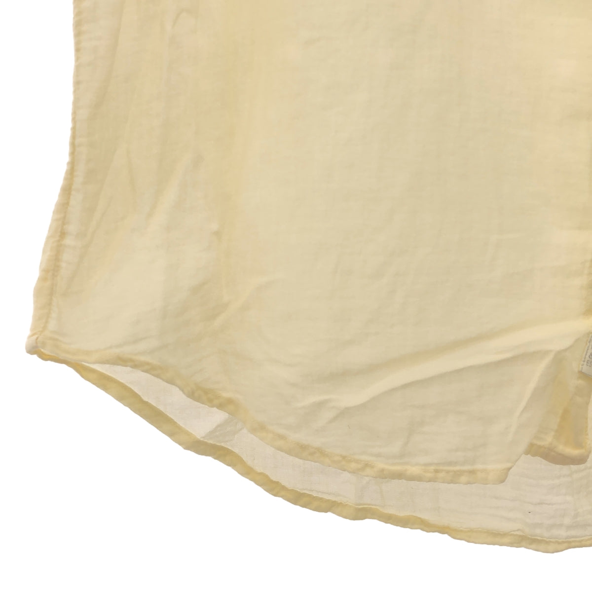 Frank&amp;Eileen | ROSE VOILE Cotton Voile Short Sleeve Blouse | XS | Light Yellow | Women's