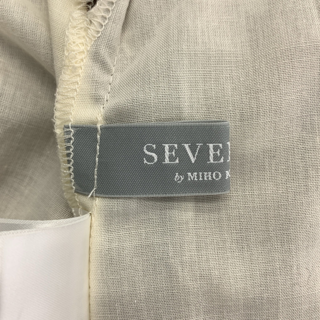 【美品】  SEVEN TEN by MIHO KAWAHITO / セブンテンバイミホカワヒト | コットン フリル ドット 2WAY ワンピース | S | ブラウン | レディース