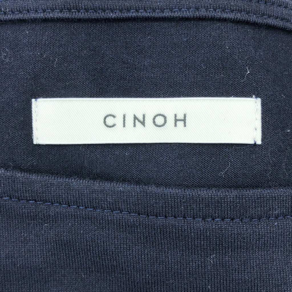 CINOH / チノ | コットン カシミヤ スリーブ ストラップ ブラウス カットソー | 38 | ダークネイビー | レディース