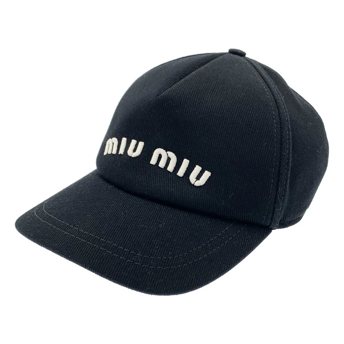 miu miu / ミュウミュウ | 2023SS | ドリル ロゴ ベースボール キャップ | M | その他