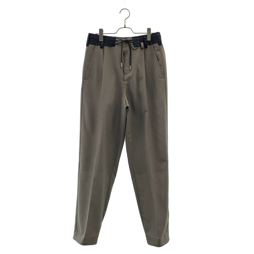 【미품】 sacai / 사카이 | 2023SS | Suiting Pants / 드로스트링 슈팅 팬츠 | 2 | 그레이계 |