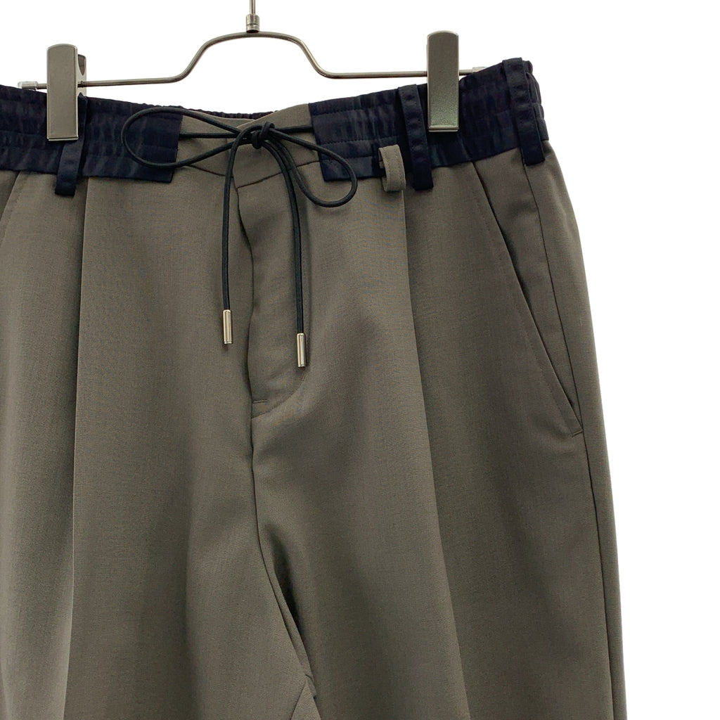 【미품】 sacai / 사카이 | 2023SS | Suiting Pants / 드로스트링 슈팅 팬츠 | 2 | 그레이계 |