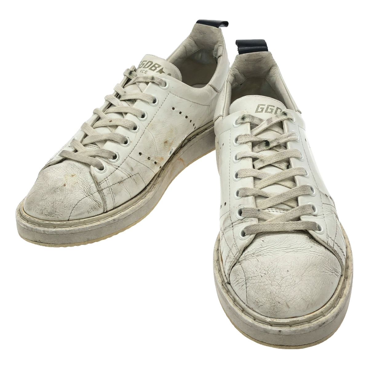 GOLDEN GOOSE | STARTER Distressed Leather Sneakers | Size 37 | Women's