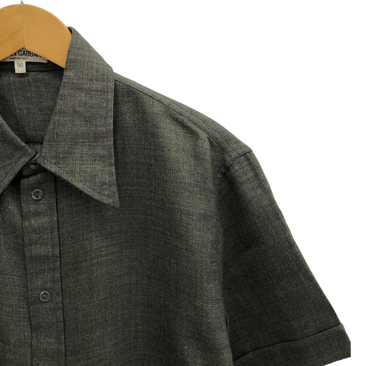 DOLCE＆GABBANA / Dolce &amp; Gabbana Dolgaba | Button logo regular collar shirt | 50 | Gray | Men's