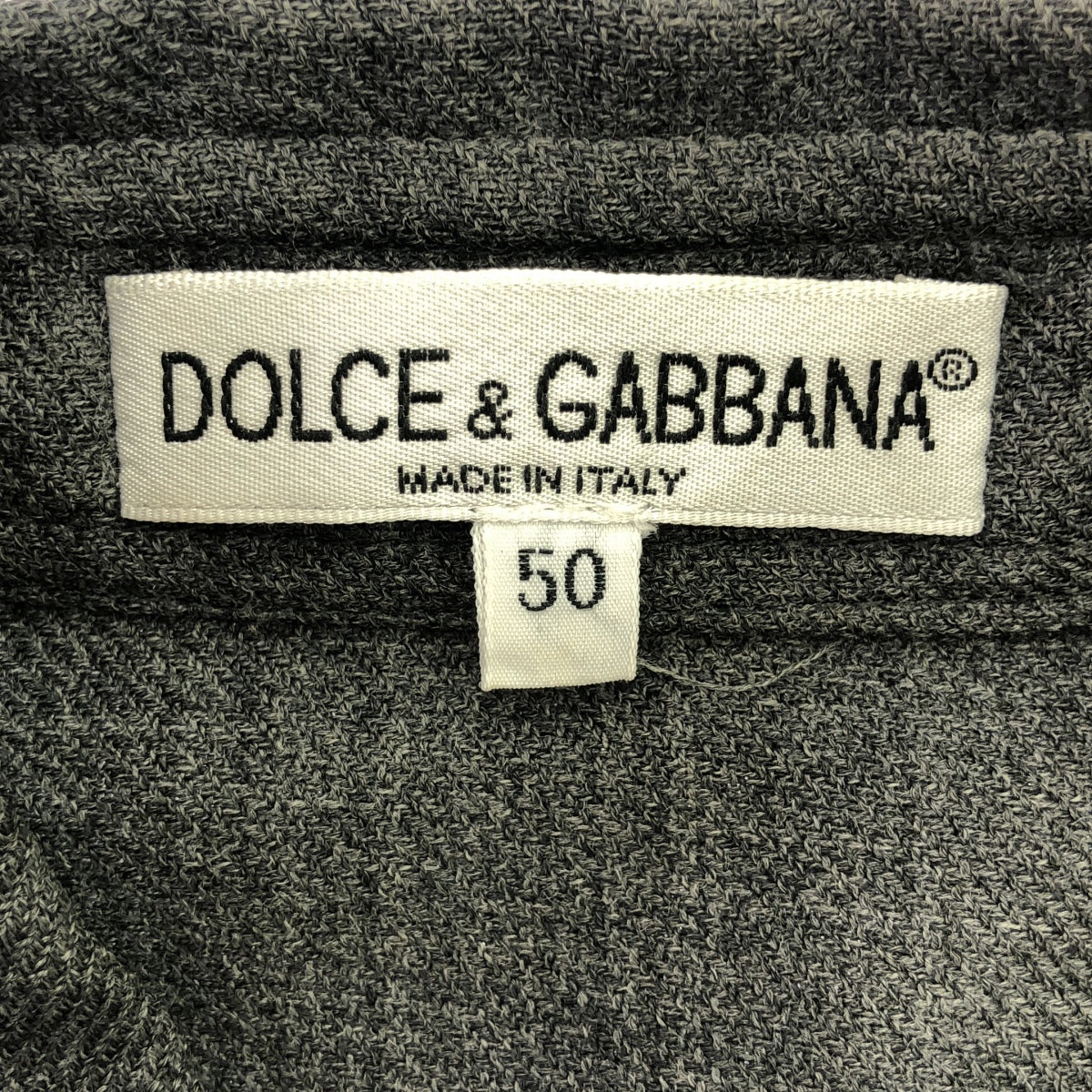 DOLCE &amp; GABBANA / 돌체 &amp; 가바나 돌가바 | 버튼 로고 레귤러 컬러 셔츠 | 50 | 그레이 | 남성