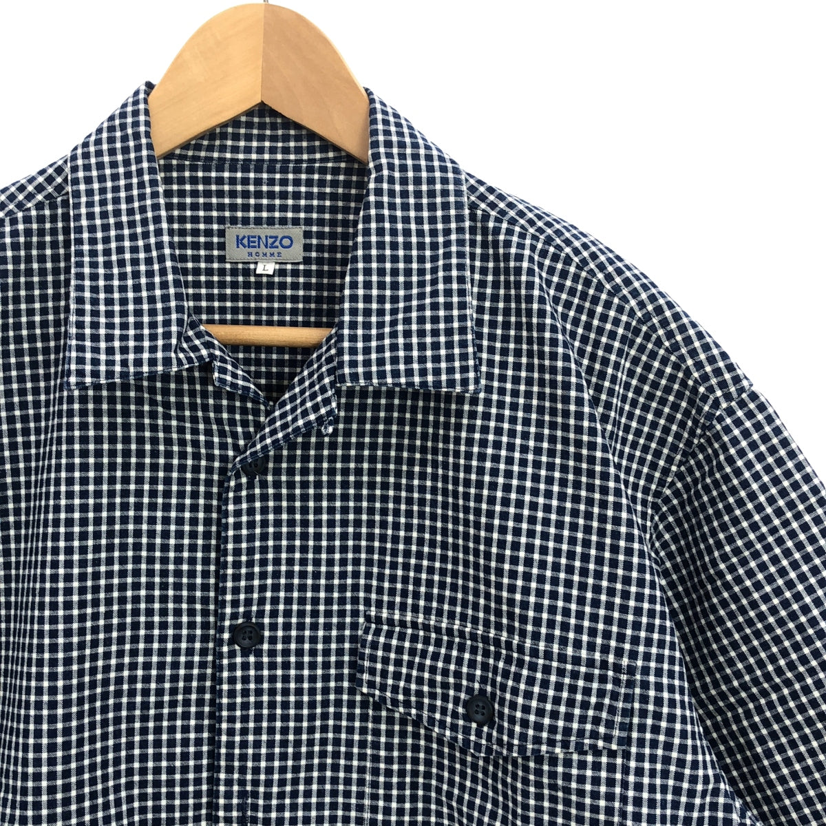 KENZO HOMME | 1990s~ Open collar overshirt | L | Men's