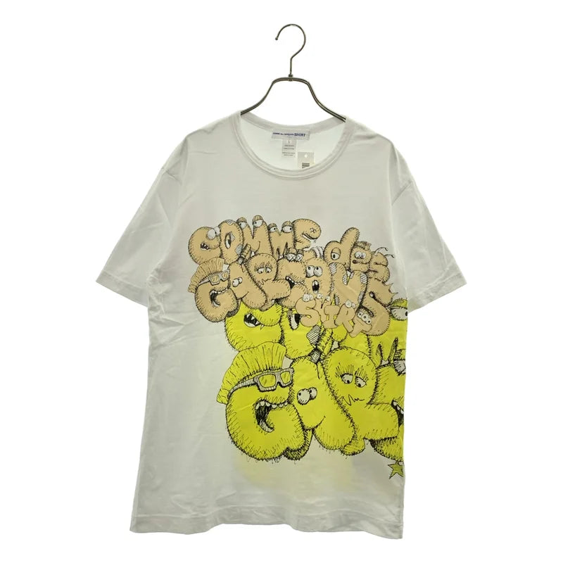 COMME des GARCONS SHIRT / コムデギャルソンシャツ | ×KAWS / プリント Tシャツ | L | メンズ