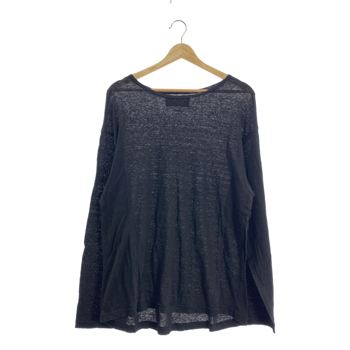 OUTIL / ウティ | TORICOT HABAS リネン トリコット ハバス カットソー | 0 | ブラック | メンズ