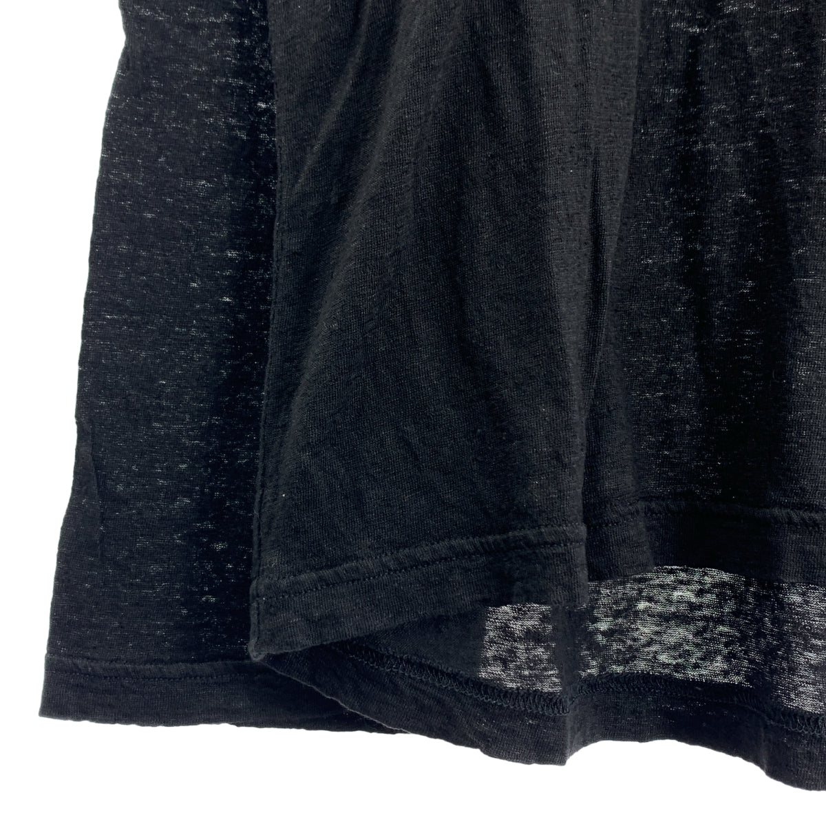 OUTIL / ウティ | TORICOT HABAS リネン トリコット ハバス カットソー | 0 | ブラック | メンズ