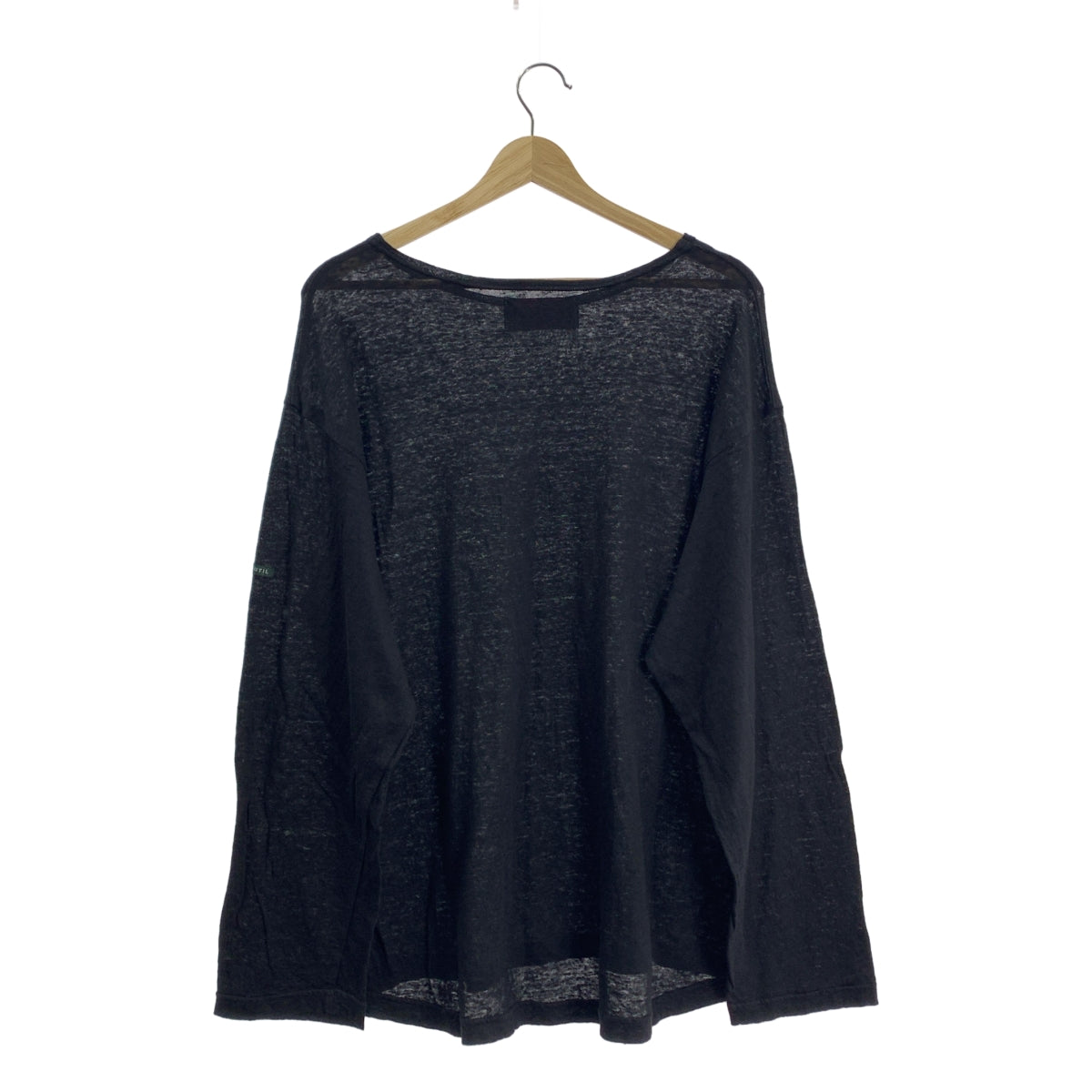 OUTIL / ウティ | TORICOT HABAS リネン トリコット ハバス カットソー | 0 | ブラック | メンズ