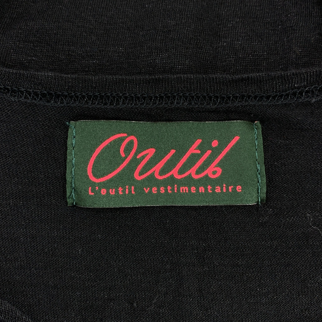 OUTIL / ウティ | TORICOT HABAS リネン トリコット ハバス カットソー | 0 | ブラック | メンズ