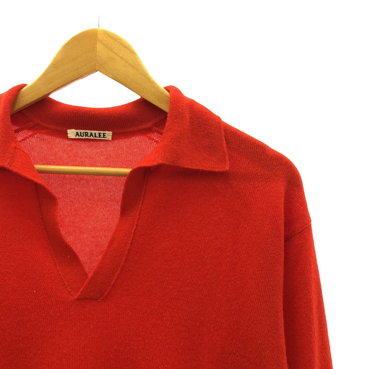 AURALEE / 오라리 | 2024SS | SUPER FINE CASHMERE SILK KNIT SKIPPER POLO 폴로 니트 | 1 | 여성
