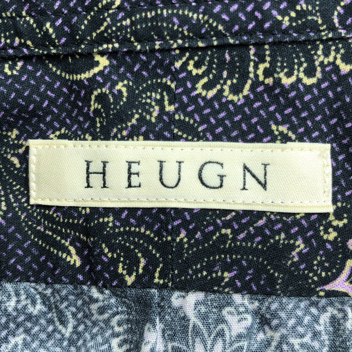 HEUGN / 유겐 | 2022AW | Print James / 총무늬 코튼 플라워 프린트 레귤러 컬러 셔츠 | 1 |