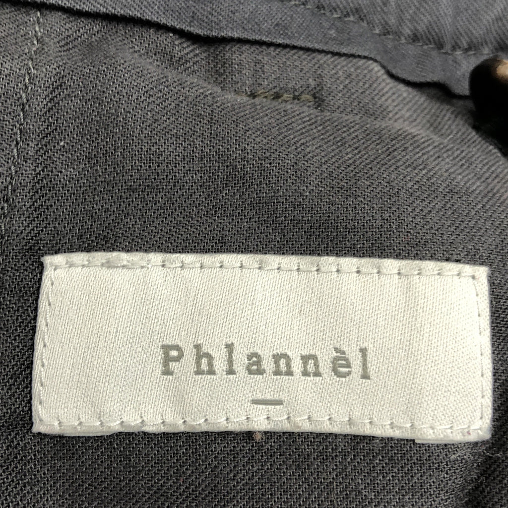 Phlannel | 羊毛彈性格紋雙褶休閒褲 | 3碼 | 灰色 | 男款