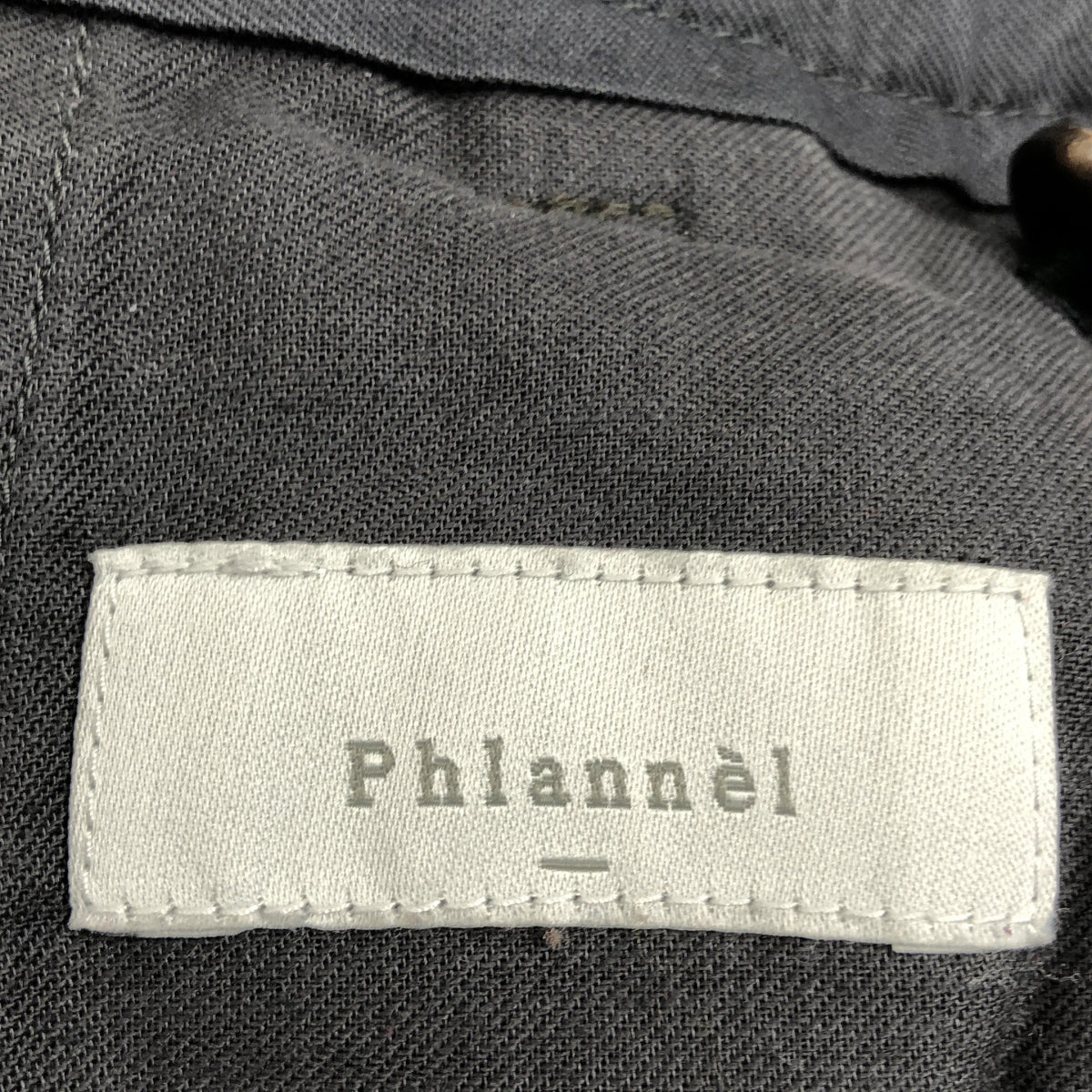 Phlannel | 羊毛彈性格紋雙褶休閒褲 | 3碼 | 灰色 | 男款