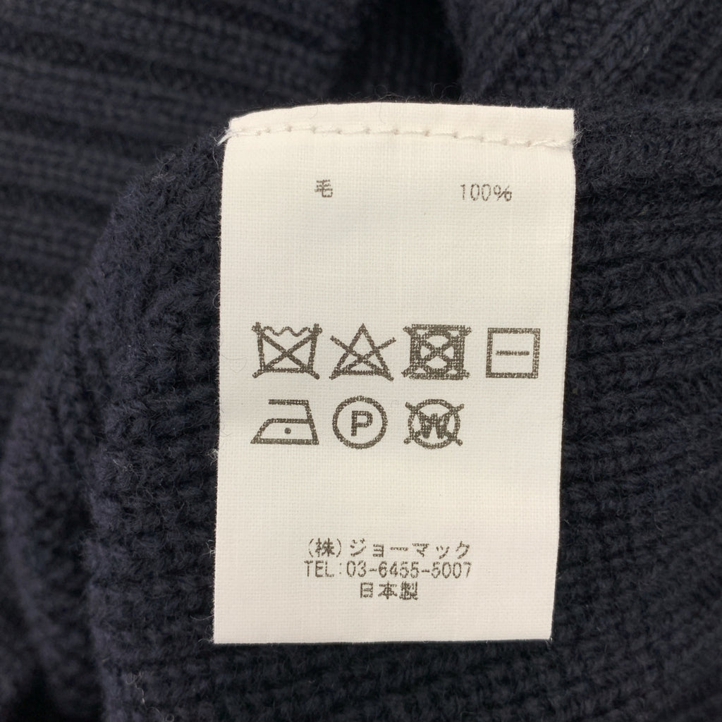 comm.arch. / コムアーチ | ウール リブ ハイネック ニット | 4 | ネイビー | メンズ