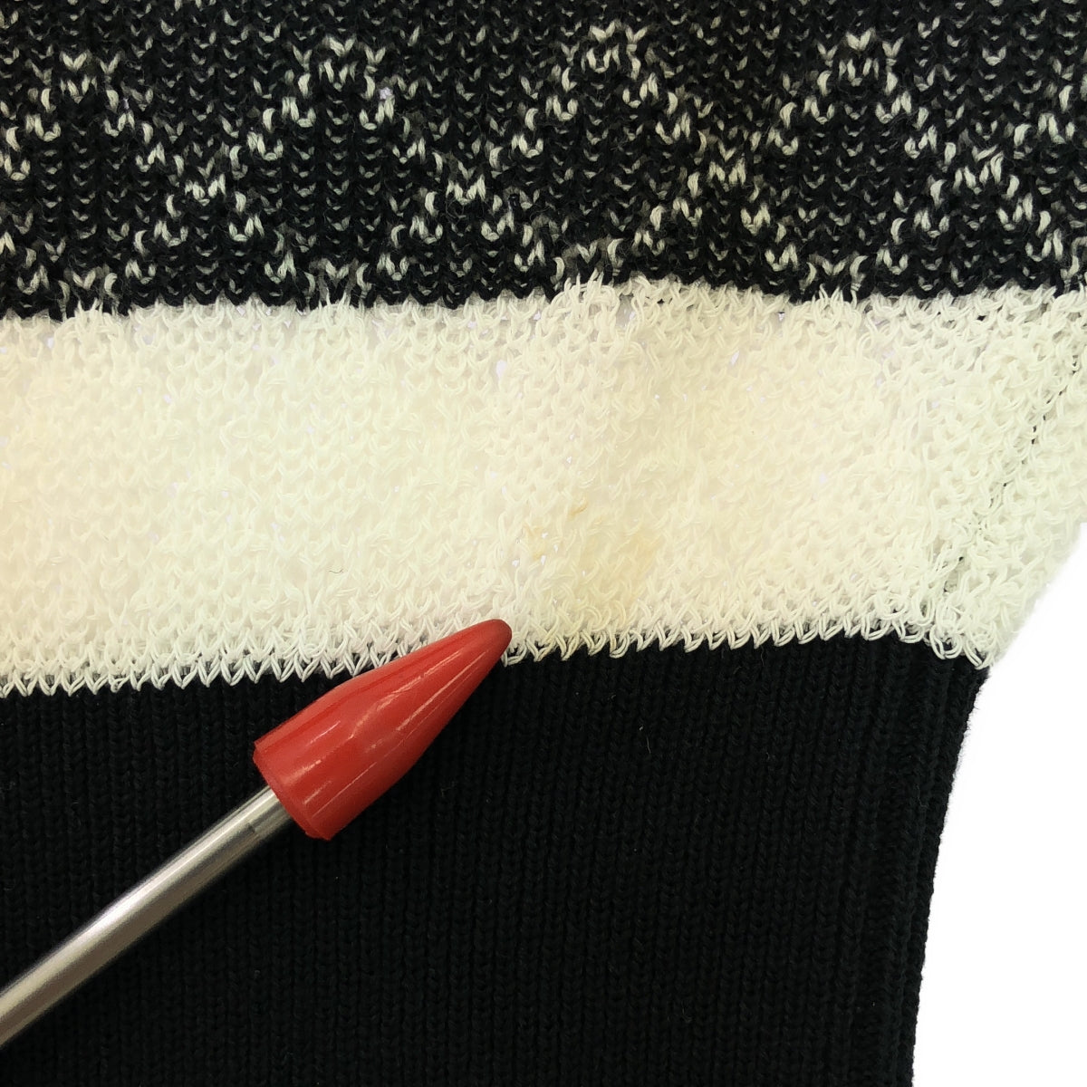 Mame Kurogouchi / 마메쿠로고우치 | 2020 | 시어 레이스 워터 마크 뜨개질 니트 | 1 | 블랙 | 여성