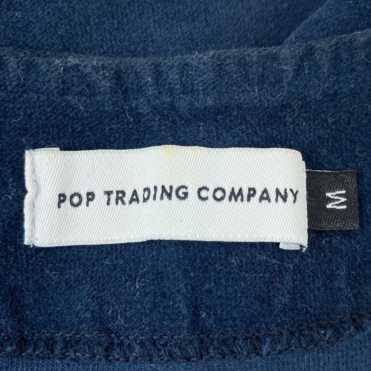 POP TRADING COMPANY / ポップトレーディングカンパニー | WIZARD VEST ロゴ 刺しゅう ジップベスト | M | ネイビー | メンズ